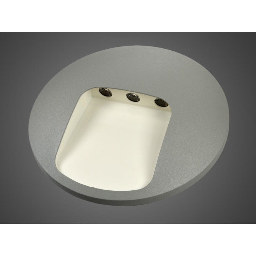 Kinkiet zewnętrzny LED DACU 3W 230V IP54, szary