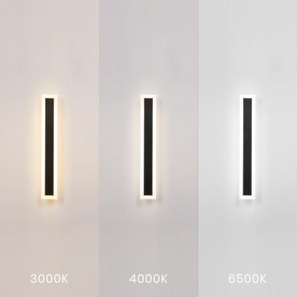 Kinkiet zewnętrzny LED WOW/20W/230V 3000/4000/6500K 60 cm IP54 czarny