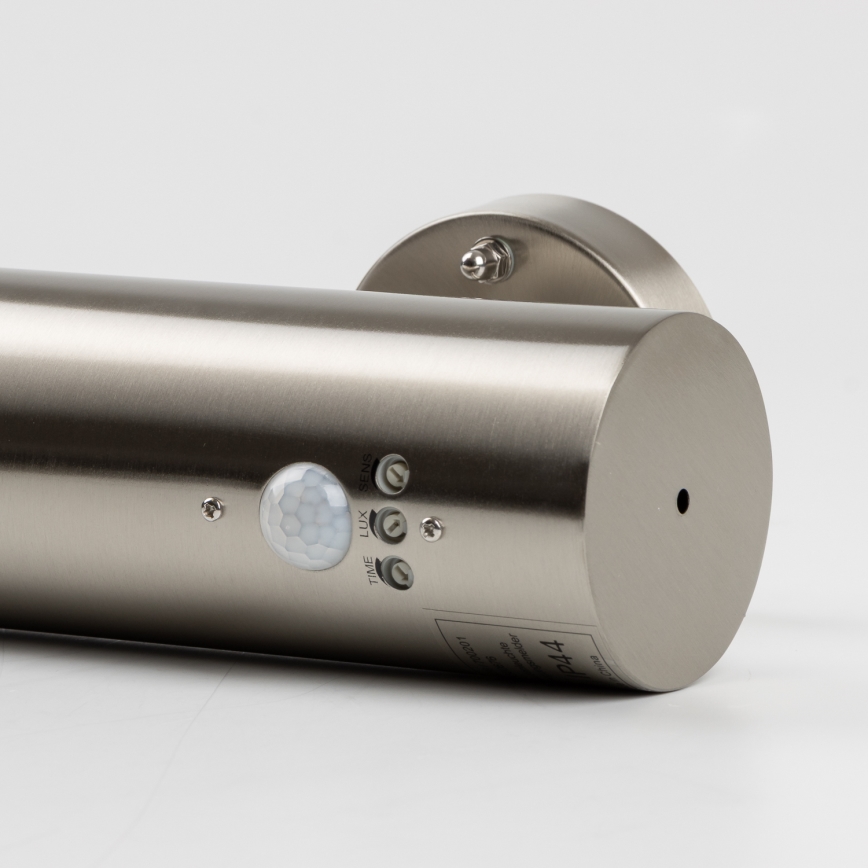 Kinkiet zewnętrzny LED z czujnikiem ruchu 1xGU10/5W/230V IP44 matowy chrom