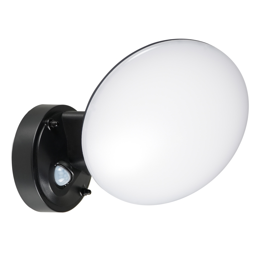 Zewnętrzny kinkiet LED OLAF z czujnikiem ruchu i zmierzchu LED/10W/230V IP44 czarny
