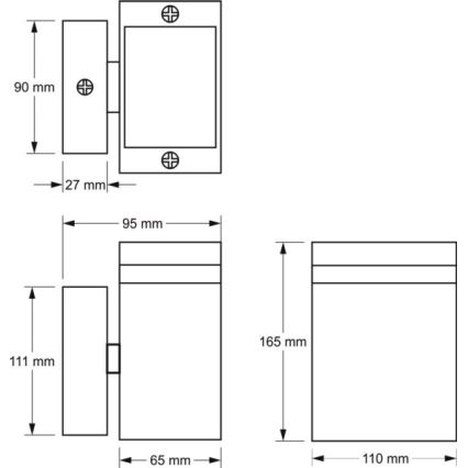 Kinkiet zewnętrzny LITEK 1xGU10/30W/230V IP54 szare