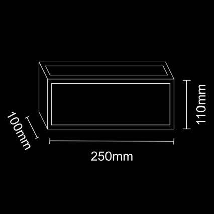 Kinkiet zewnętrzny MITO 1xE27/12W/230V IP54