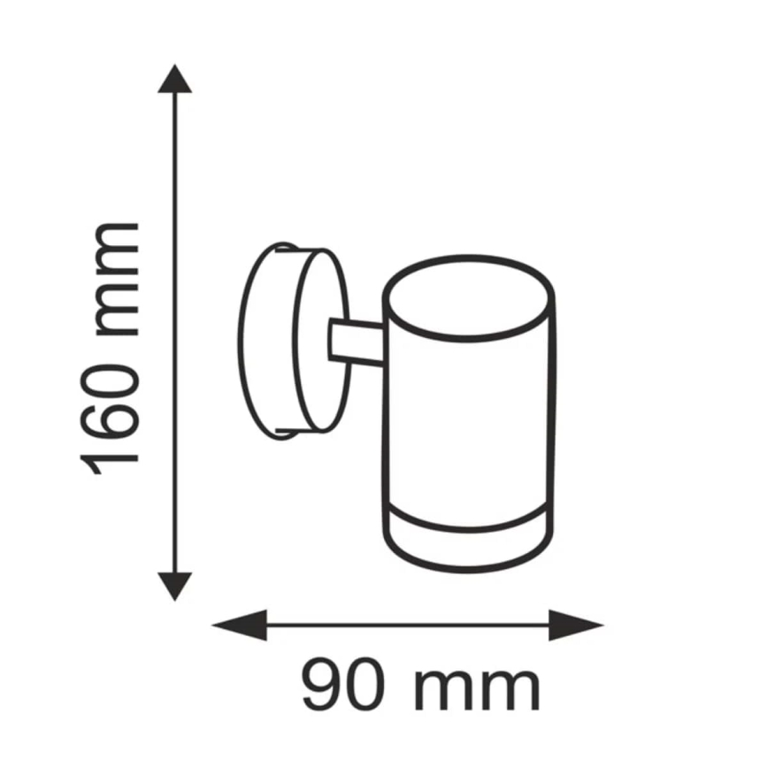 Kinkiet zewnętrzny OLIMP 2 1xGU10/8W/230V IP44 stal nierdzewna
