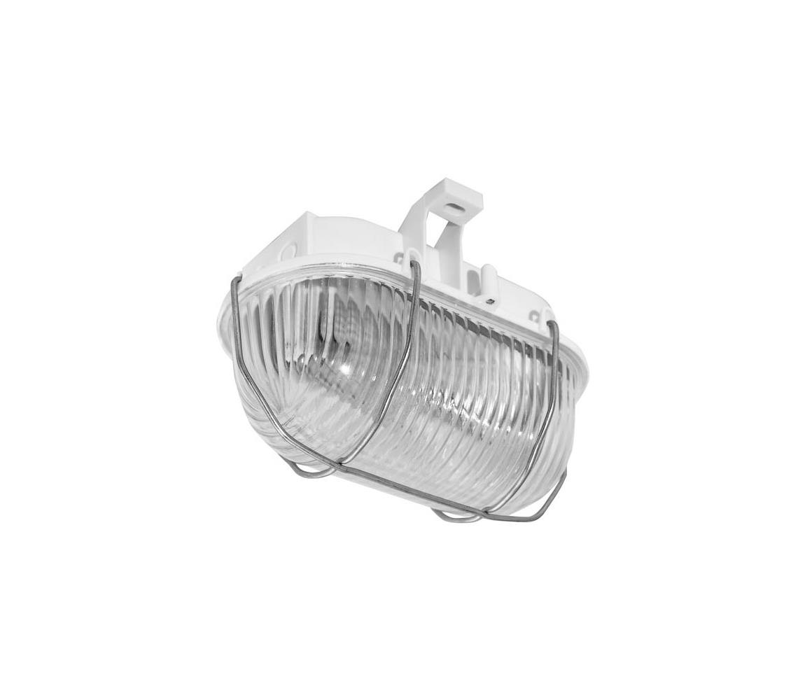 Kinkiet zewnętrzny OVAL 1xE27/60W/230V biały IP44