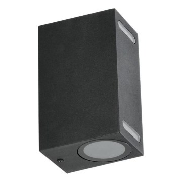 Kinkiet zewnętrzny QUERK 2xGU10/35W/230V IP54 15 cm czarny