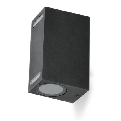 Kinkiet zewnętrzny QUERK 2xGU10/35W/230V IP54 15 cm czarny