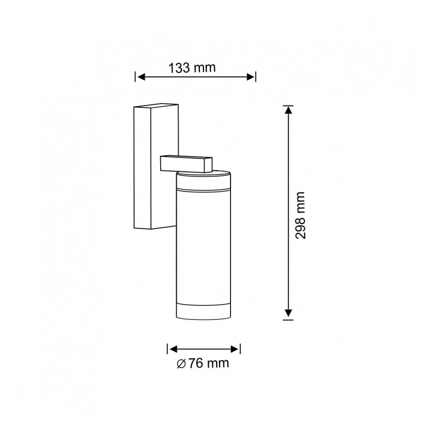 Kinkiet zewnętrzny SPECTRA 1xE27/10W/230V IP44