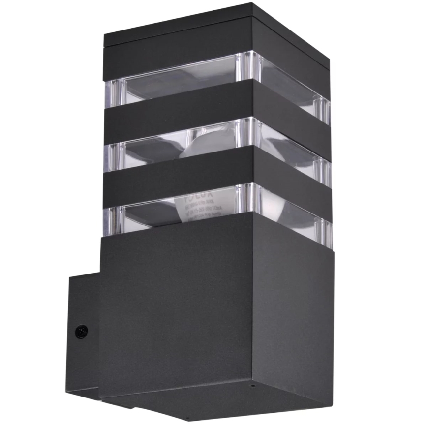 Kinkiet zewnętrzny TEKSAS 1xE27/12W/230V IP44 antracyt