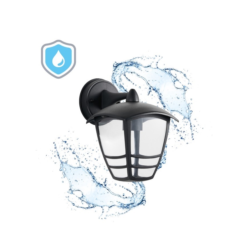 Kinkiet zewnętrzny TEVIO KD 1xE27/60W/230V IP54 czarny
