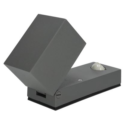 Kinkiet zewnętrzny z czujnikiem QUAZAR 1xGU10/35W/230V IP44 szary