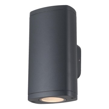 Kinkiet zewnętrzny ZEVI 2xGU10/10W/230V IP54 antracyt