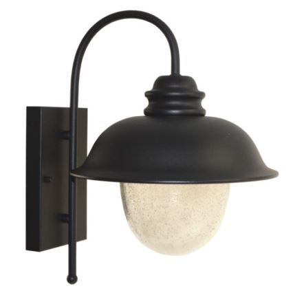 Kinkiet zewnętrzny ZUNA 1xE27/60W/230V IP44 czarny