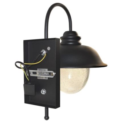 Kinkiet zewnętrzny ZUNA 1xE27/60W/230V IP44 czarny