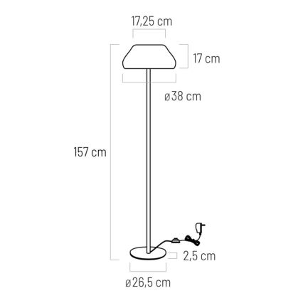 LED podłogowa PADDY LED/18W/230V biały