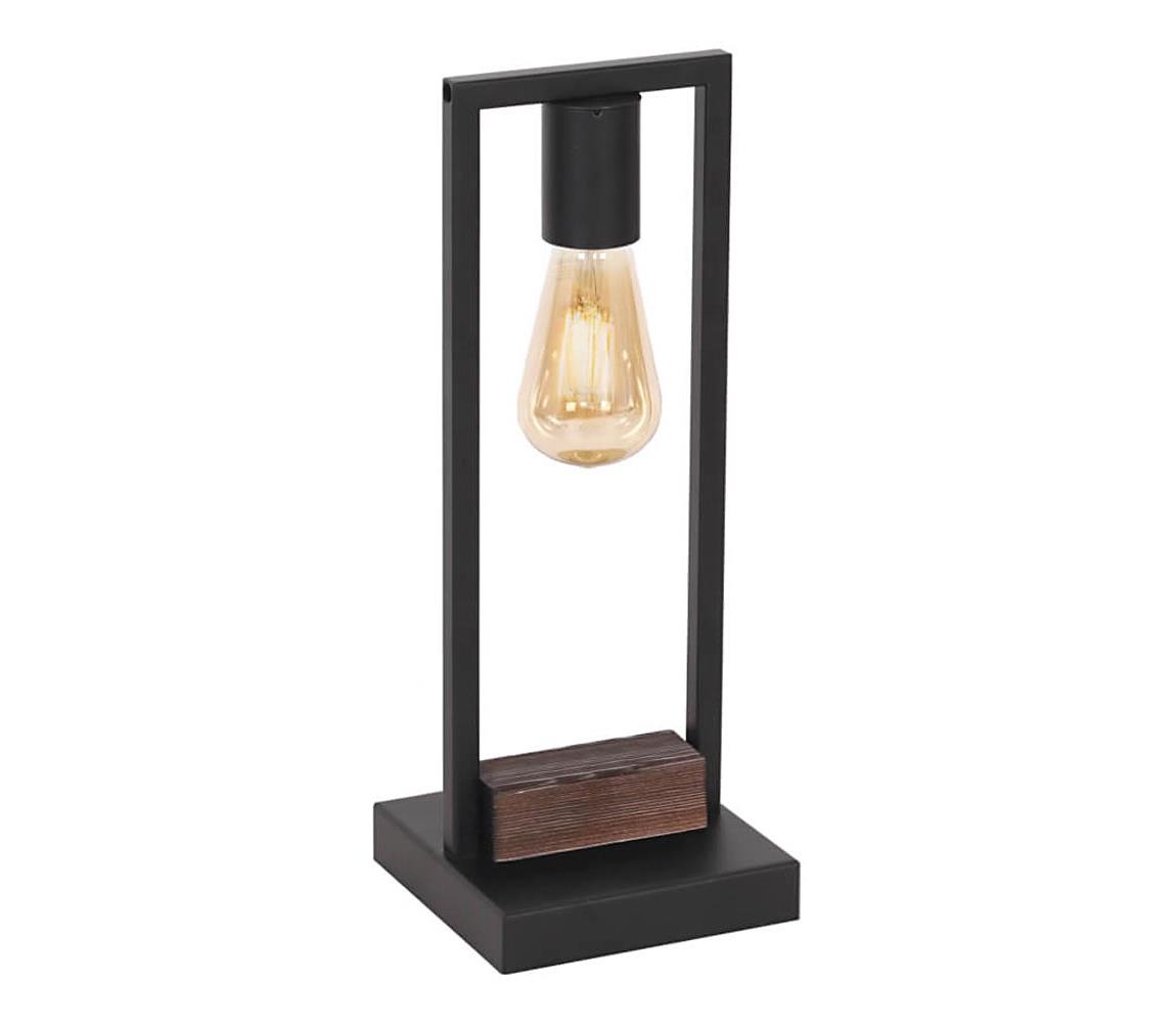 108004 - Lampka stołowa HARD 1xE27/11W/230V drewno/czarny