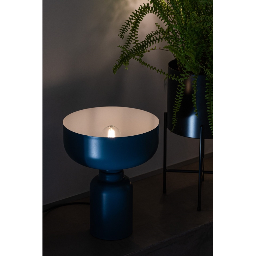 Lampka stołowa ABEL 1xE27/11W/230V niebieski