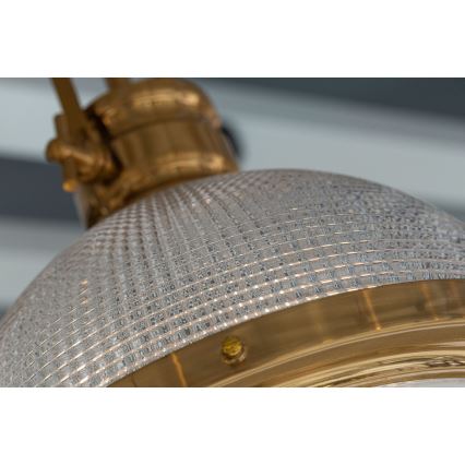 Żyrandol na drążku THOR 1xE27/11W/230V brąz