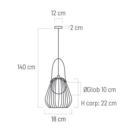 Kinkiet MEMORY 1xG9/4W/230V biały/brązowy