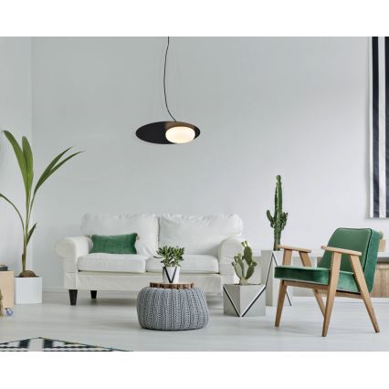 Lampa sufitowa LED na linkę PETIT LED/12W/230V czarna