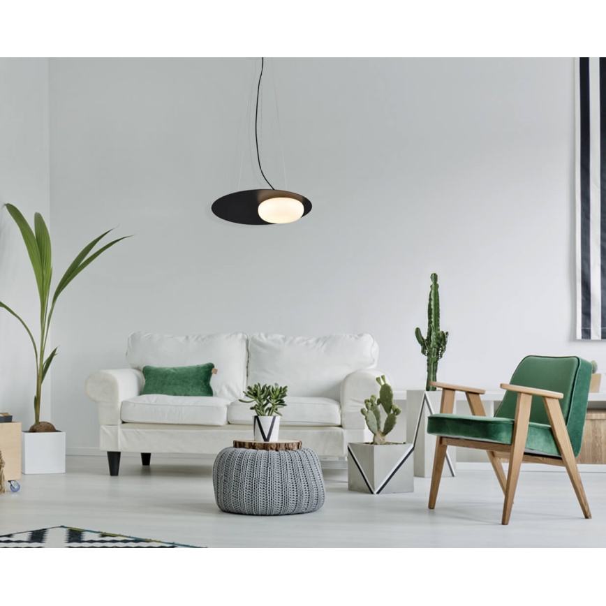Lampa sufitowa LED na linkę PETIT LED/12W/230V czarna