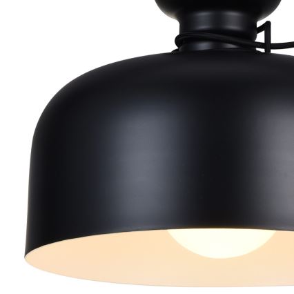 Żyrandol na lince ABEL 2xE27/11W/230V śr. 28 cm czarny