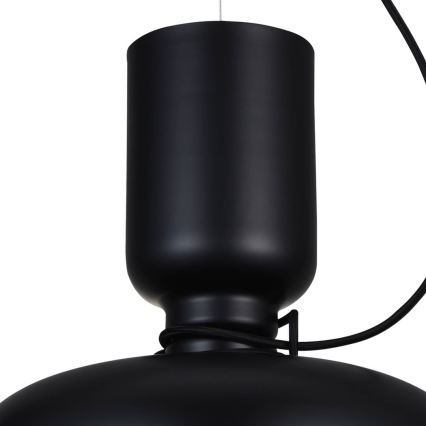 Żyrandol na lince ABEL 2xE27/11W/230V śr. 28 cm czarny