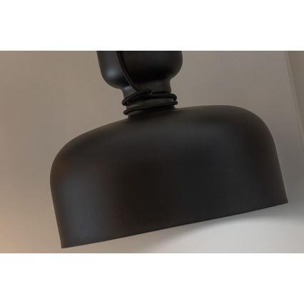 Żyrandol na lince ABEL 2xE27/11W/230V śr. 28 cm czarny