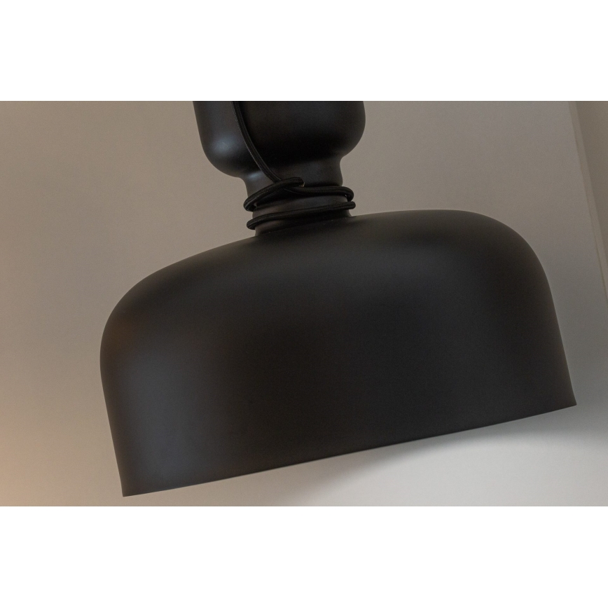 Żyrandol na lince ABEL 2xE27/11W/230V śr. 28 cm czarny