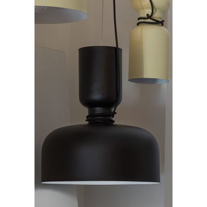 Żyrandol na lince ABEL 2xE27/11W/230V śr. 28 cm czarny