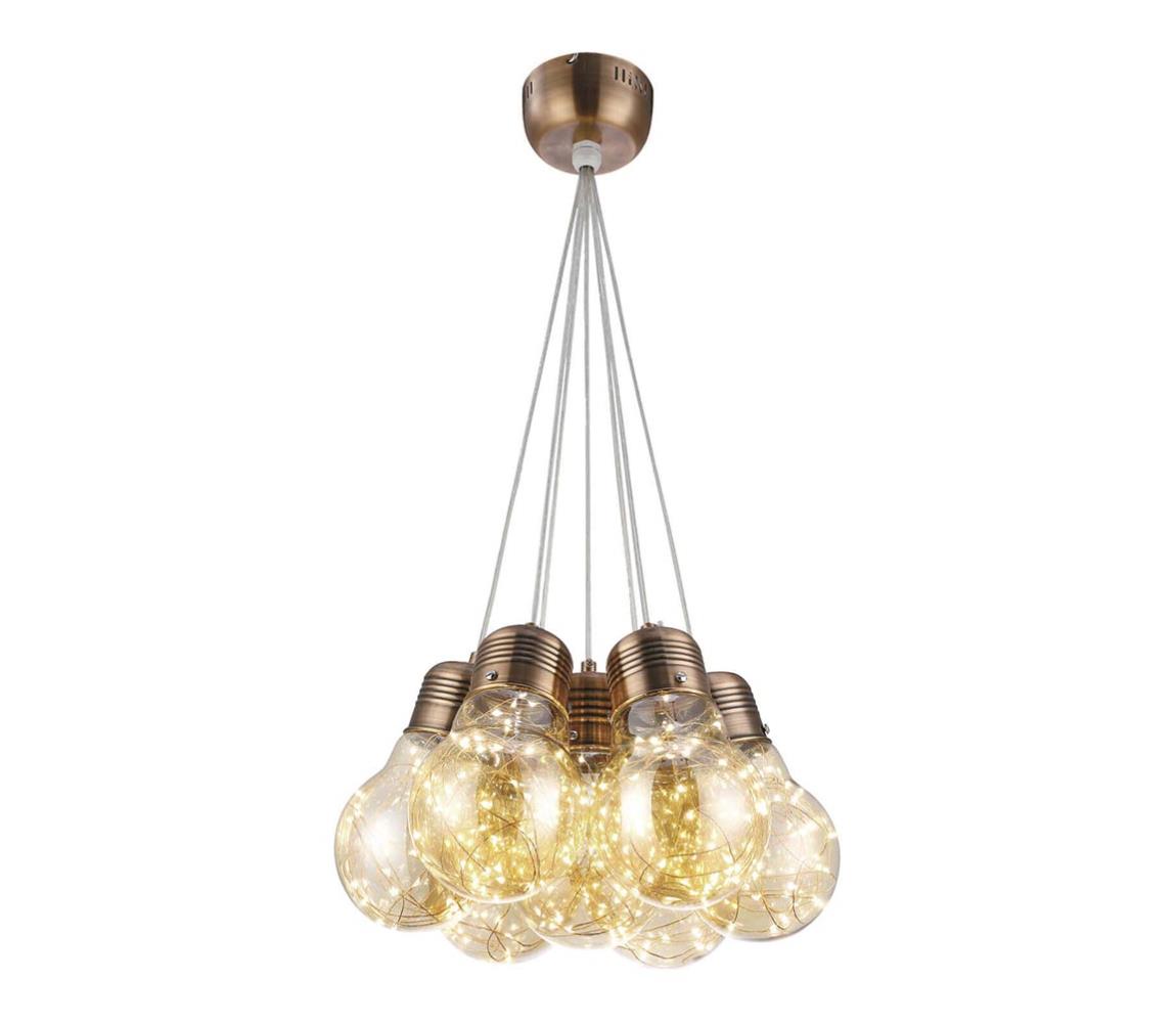142009 - LED Żyrandol na lince BULBS LED/30W/230V brąz