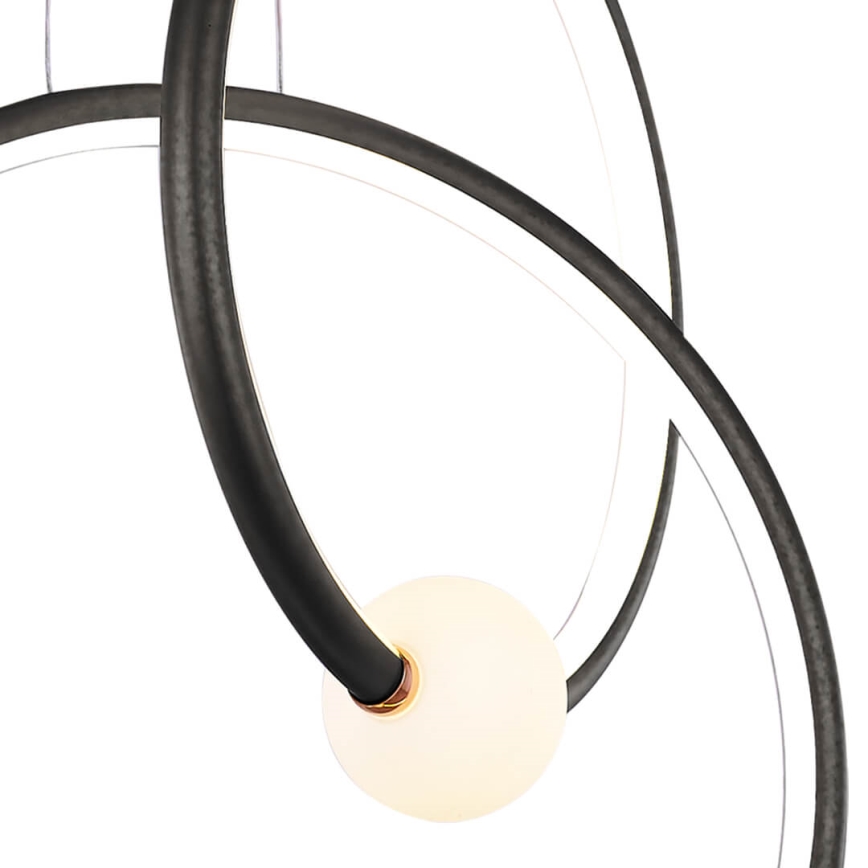 Lampa sufitowa LED ściemnialna na linkach LIV LED/50W/230V czarna + pilot do zdalnego sterowania