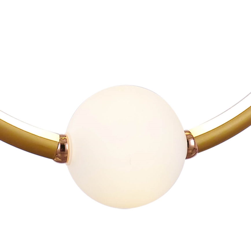 LED żyrandol na lince LIV LED/50W/230V złoty + pilot