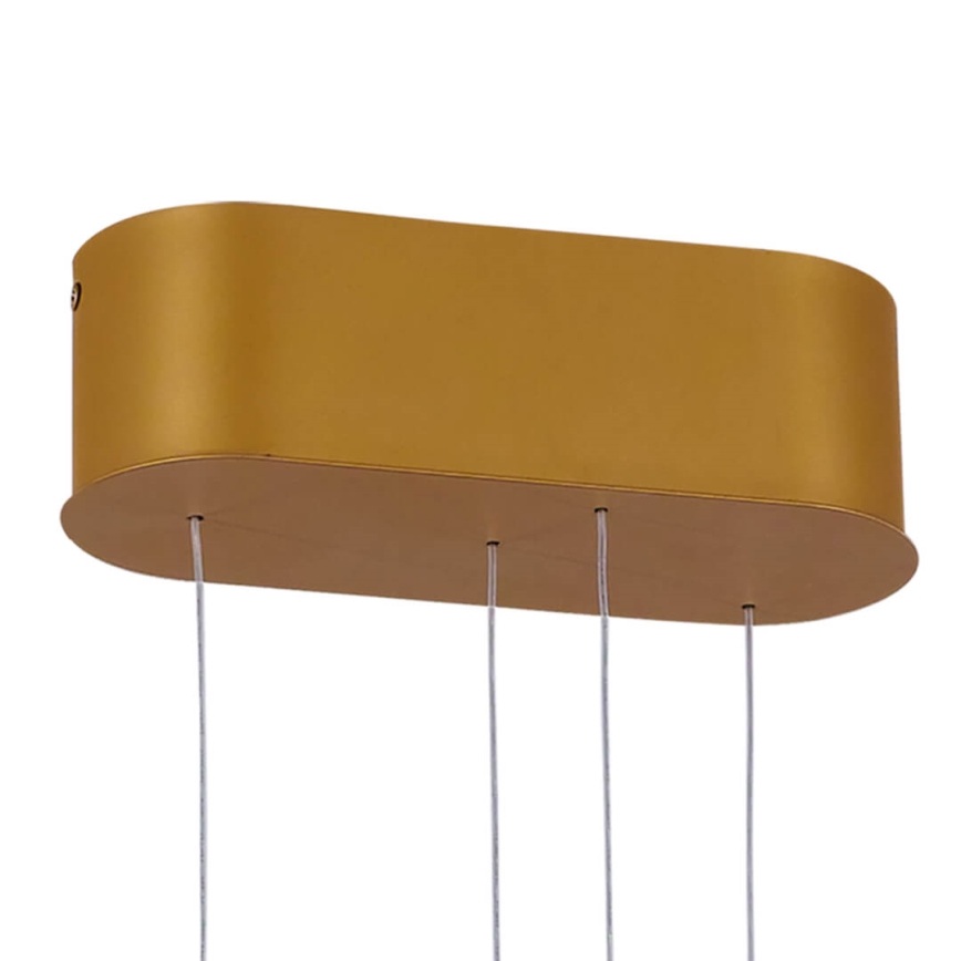 LED żyrandol na lince LIV LED/50W/230V złoty + pilot