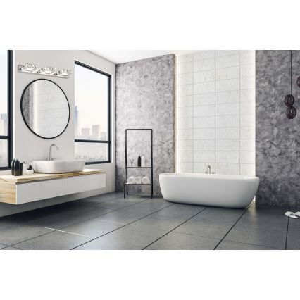 LED Kinkiet kryształowy ROMANCE 3xLED/3W/230V chrom błyszczący