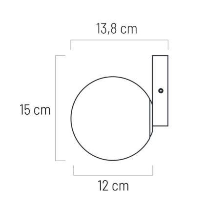 LED łazienkowy ARIA 1xG9/5W/230V IP44 złoty