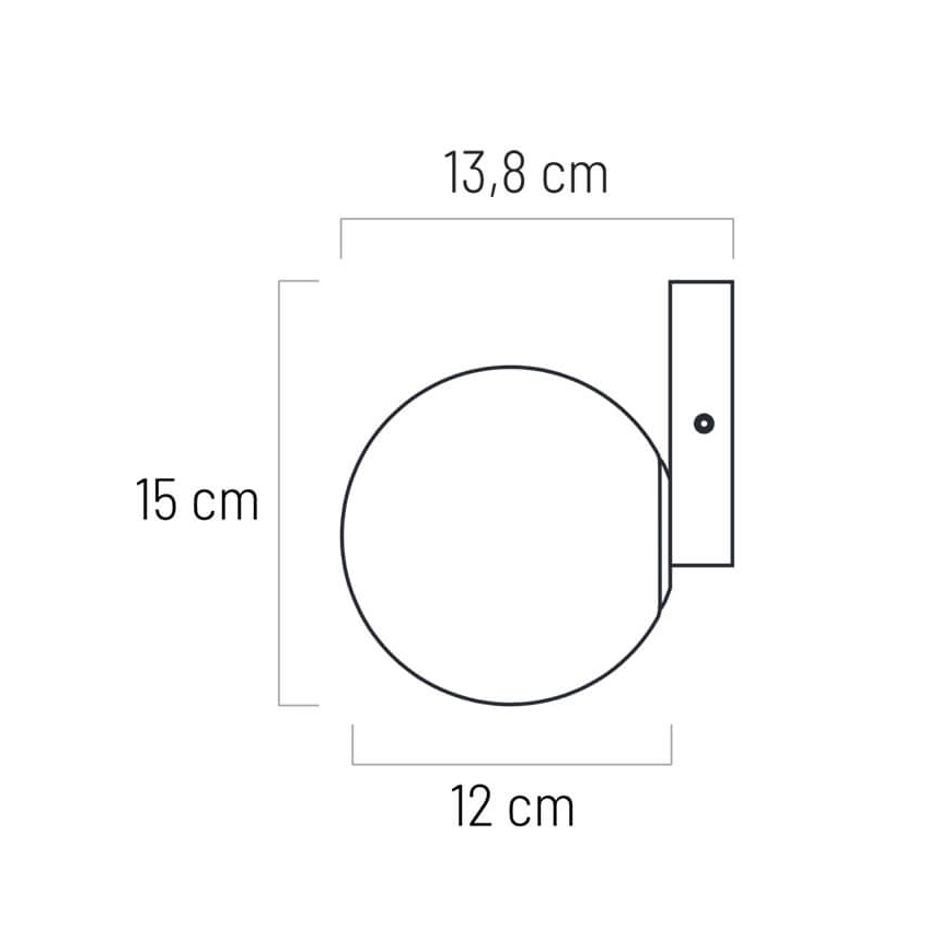 LED łazienkowy ARIA 1xG9/5W/230V IP44 złoty