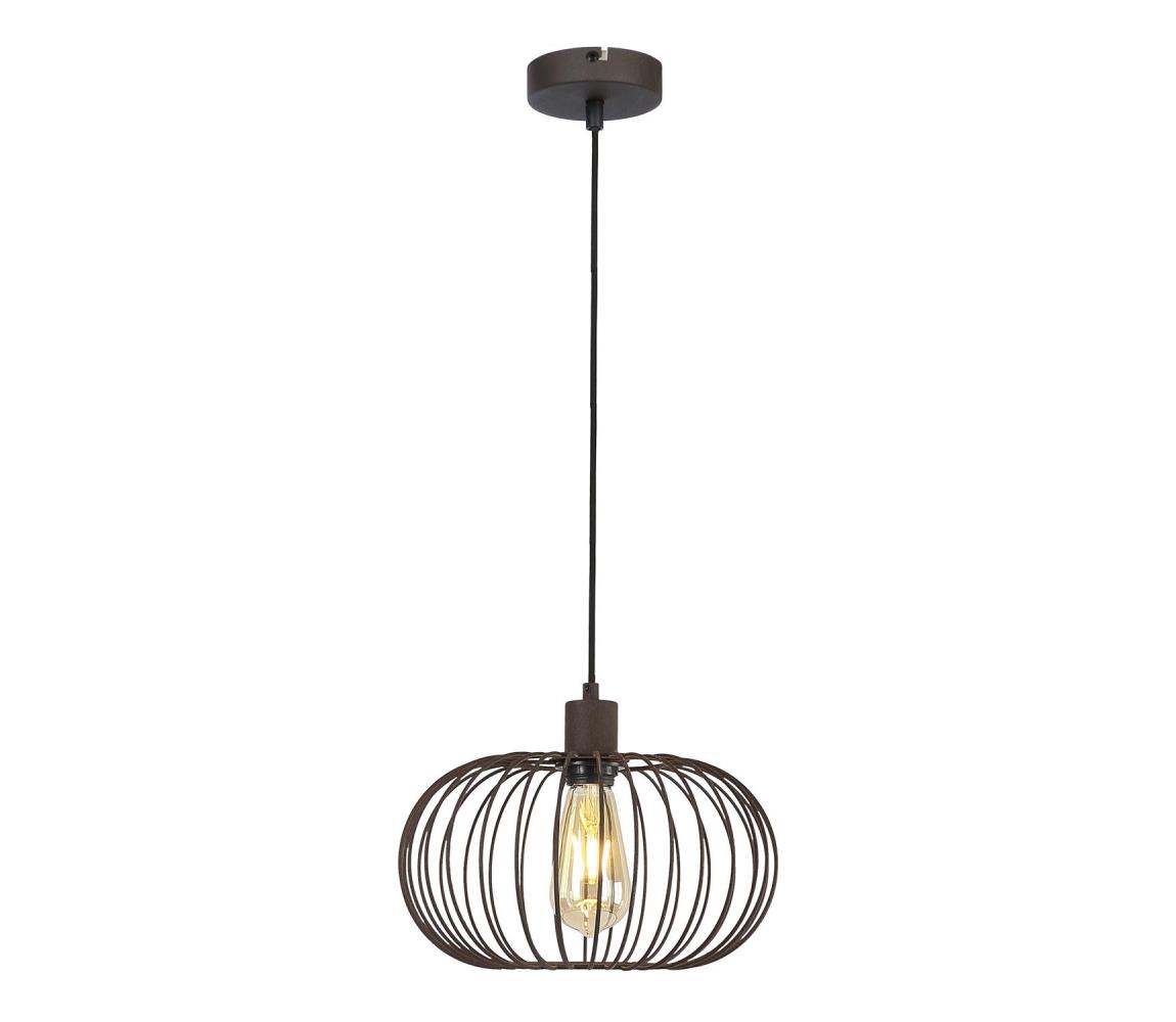 KL111059 - Żyrandol na lince WIRE 1xE27/15W/230V brązowy