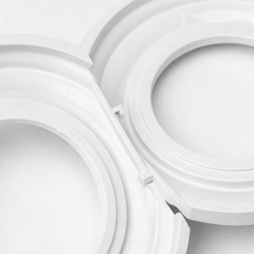 Kliklap - Podwójny retro włącznik jednobiegunowy z ramką nr 1 śnieżnobiały