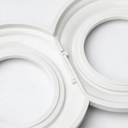 Kliklap - Retro ceramiczna ramka końcowa, biała