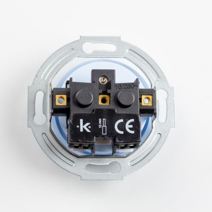 Kliklap - Retro gniazdko domowe bez ramki 230V niebieskie