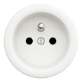 Kliklap - Retro gniazdko domowe bez ramki 230V śnieżnobiałe