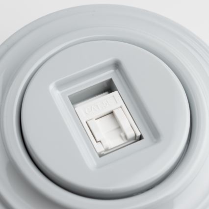 Kliklap - Retro gniazdo danych z szarą ramką