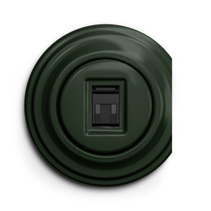 Kliklap - Retro gniazdo do przesyłu danych zielony