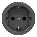 Kliklap - Retro gniazdo domowe bez ramki SCHUKO 230V/16A antracyt