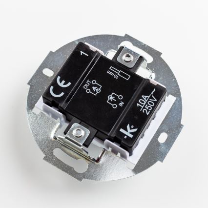 Kliklap - Retro jednobiegunowy włącznik bez ramki nr 1 czarny