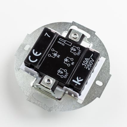 Kliklap - Retro łącznik krzyżowy z ramką nr 7, czarny