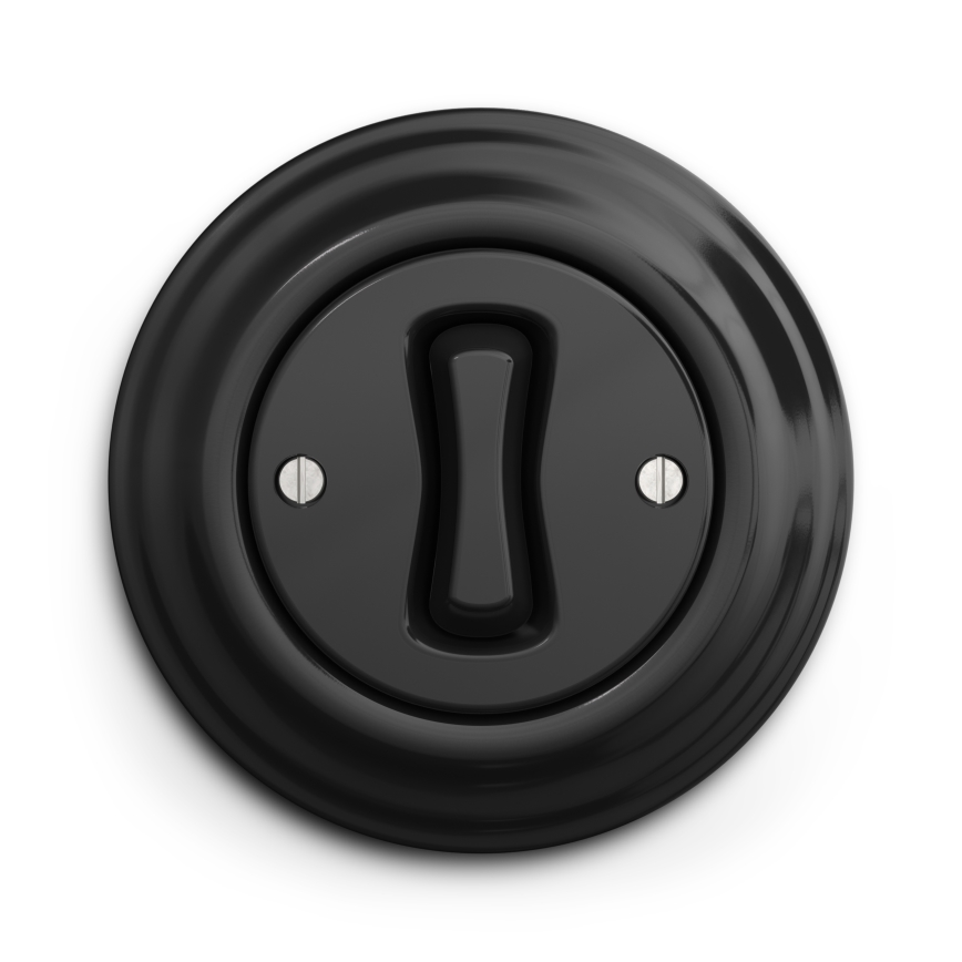 Kliklap - Retro przycisk z czarną ramką