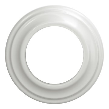 Kliklap - Retro ramka, prosta, ceramiczna biel