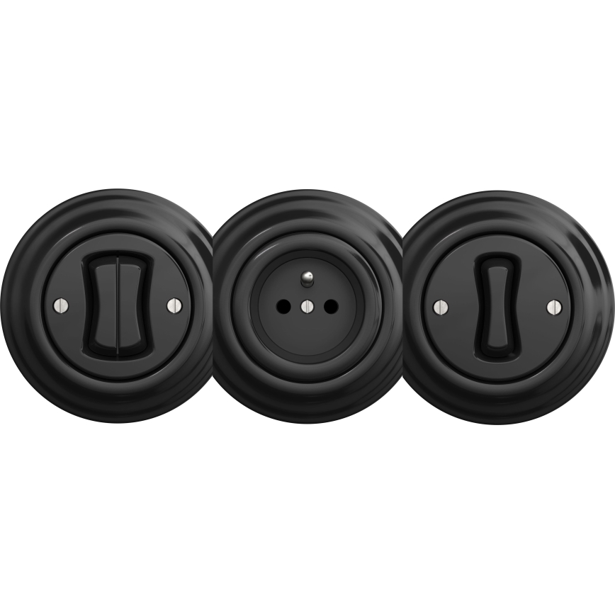 Kliklap - Prosty retro ramka czarna