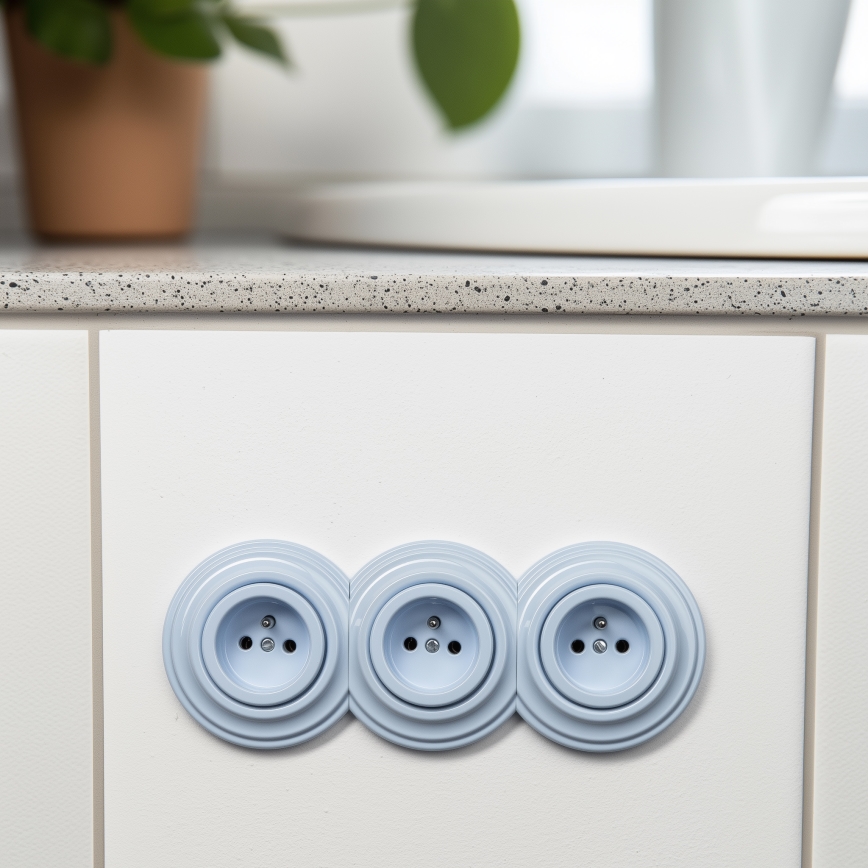 Kliklap - Retro ramka środkowa niebieska